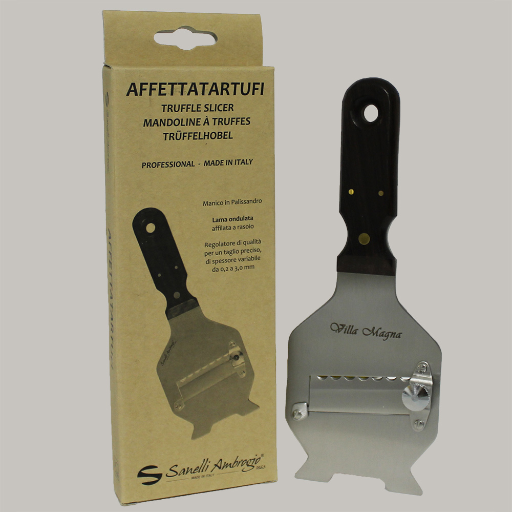 Stainless Steel Truffle Slicer with Rosewood handle - Affettatartufi in Acciaio e Legno